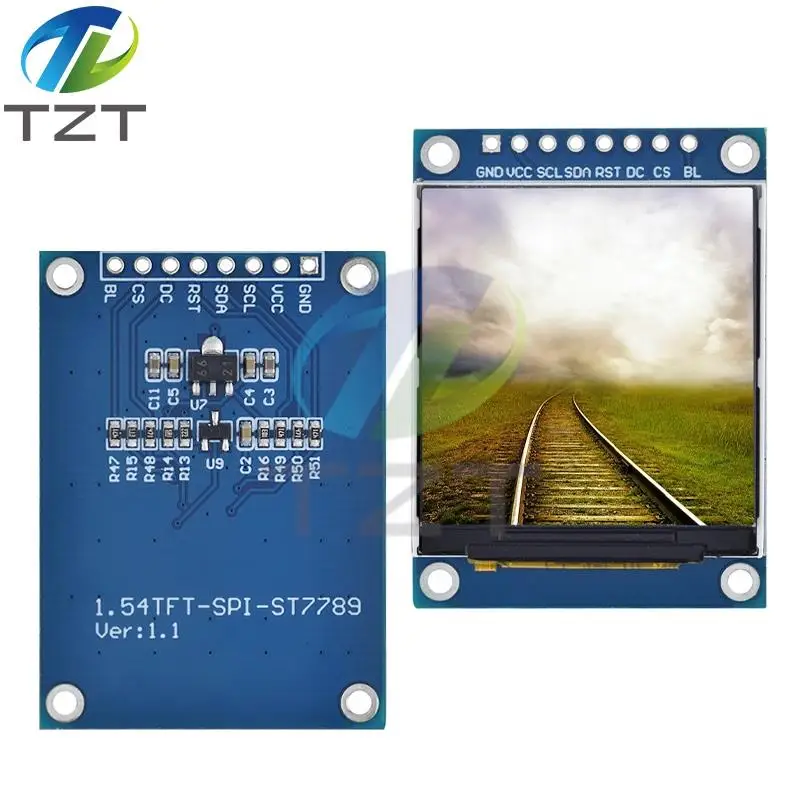 1/2/3PCS 1.54 Inch 1.54" Full Color TFT Display Module HD IPS LCD LED Screen 240x240 SPI Interface ST7789 For Arduino