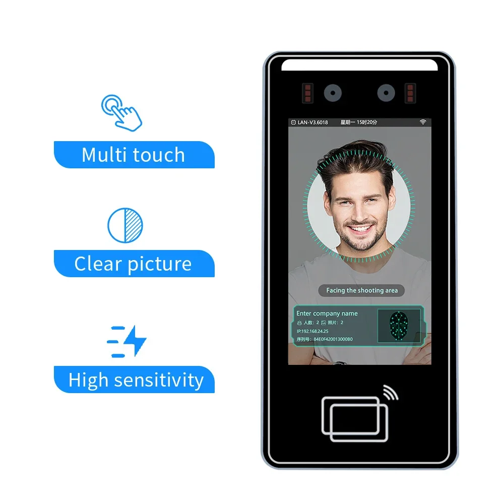 Fisja Real Time Fingerprint Attendance Biometric Fingerprint Scanner And Rfid Access Control Flap Gates With Facial Recognition