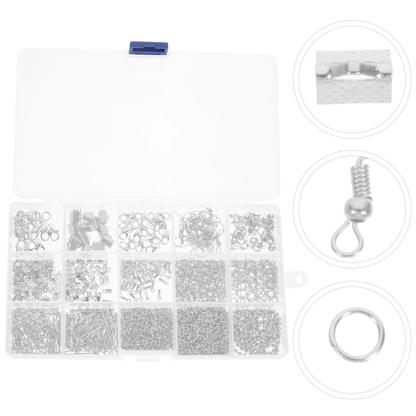 

Jewelry Material Bag Jewelery Making Kit Bracelet Supplies Accessory Set Metal Necklace for Adults