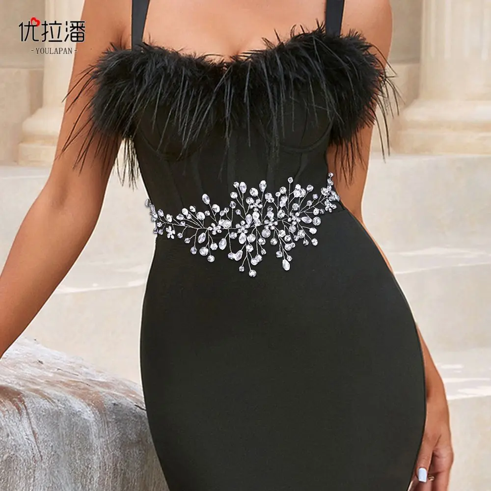 

Свадебное платье, украшение на талию, платье невесты, пояс со стразами и кристаллами, модное платье, поясная цепочка, аксессуар