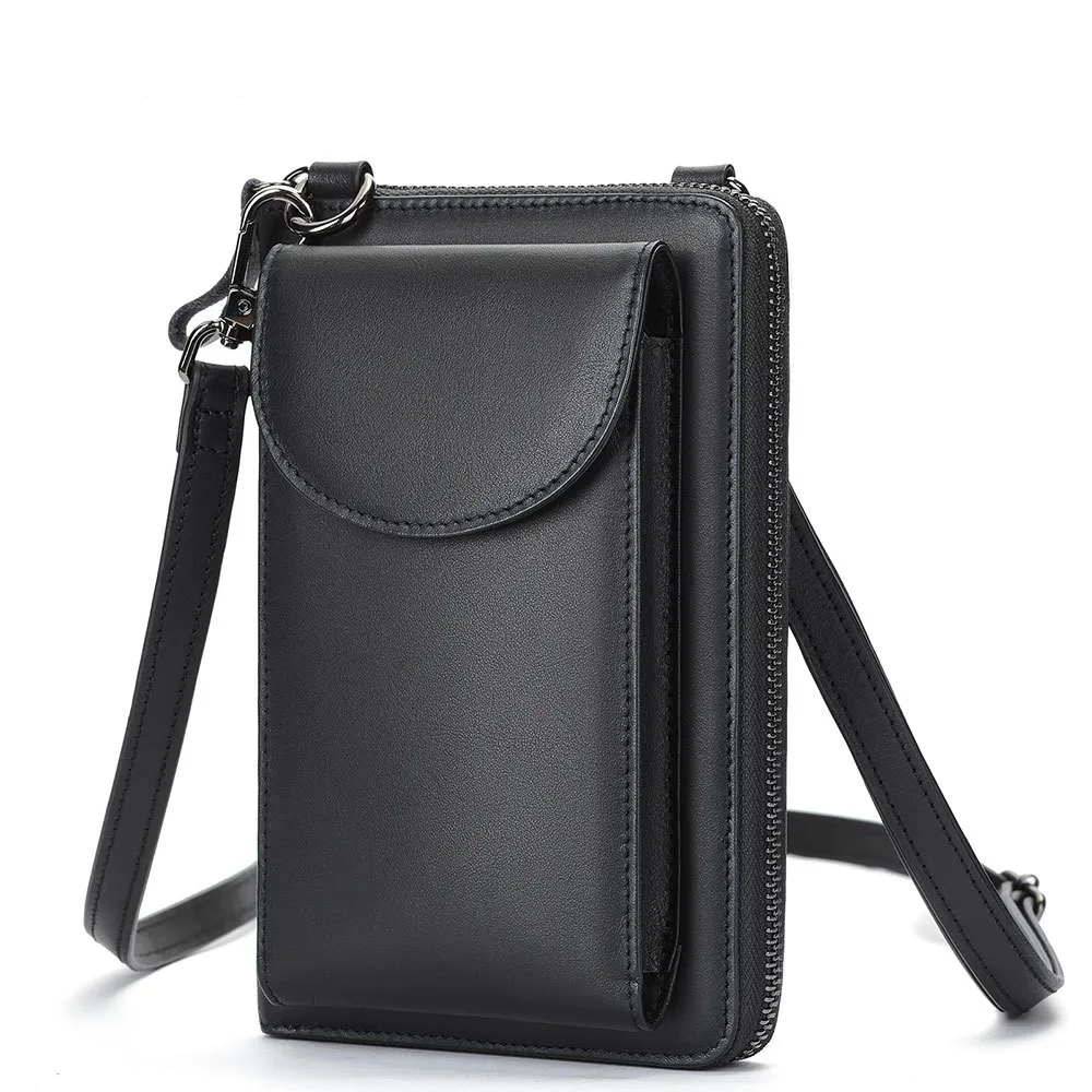 Genuine Leather Shoulder Bags Men Cowhide Handbag Clutch Bag Messenger Crossbody Bags Purse Phone Waist Pack Wallets Male Pocket