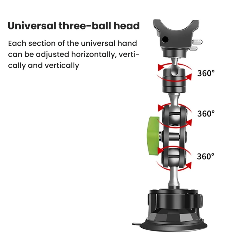 

Best LanParte New Phone Holder Car Phone Holder Stabilizer Phone Selfie Stick 360° Rotating Bracket