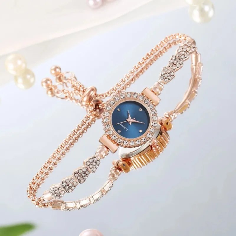 Women\'s Crystal Diamond Watches High-End Design Easy Read Dial Shiny Bracelet Watches Wonderful Watches Gift for Women Часы