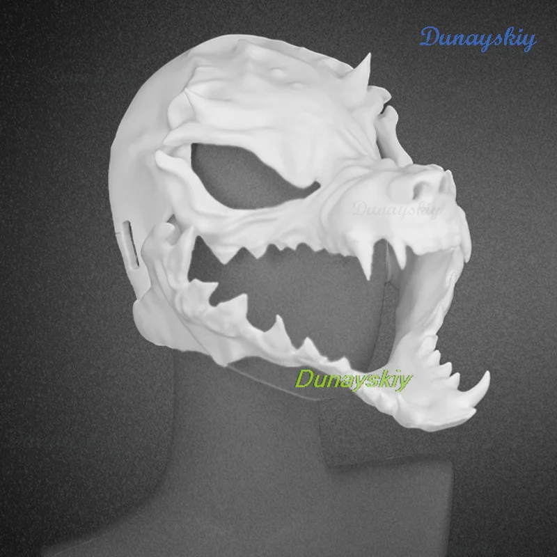 Realistic Style Animal Fursuit Dog Skull Kigurumi Furry Mask Scary Head 3d Print Capsule Halloween Diy Props Cosplay Headsets