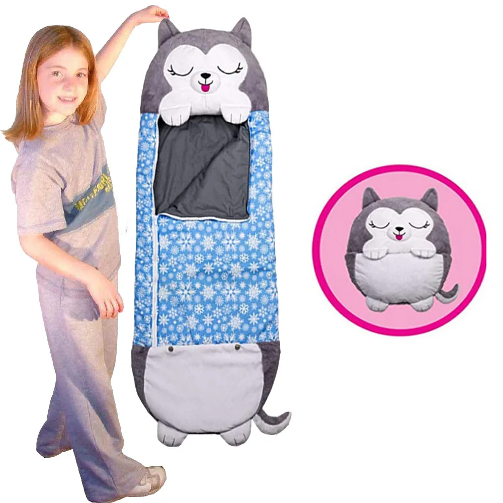 

Children's Cartoon Sleeping Bag Kids Animal Soft Lazy Sleepsacks Baby Plush Doll Pillow Sleep Sack for Boys Girls Birthday Gift