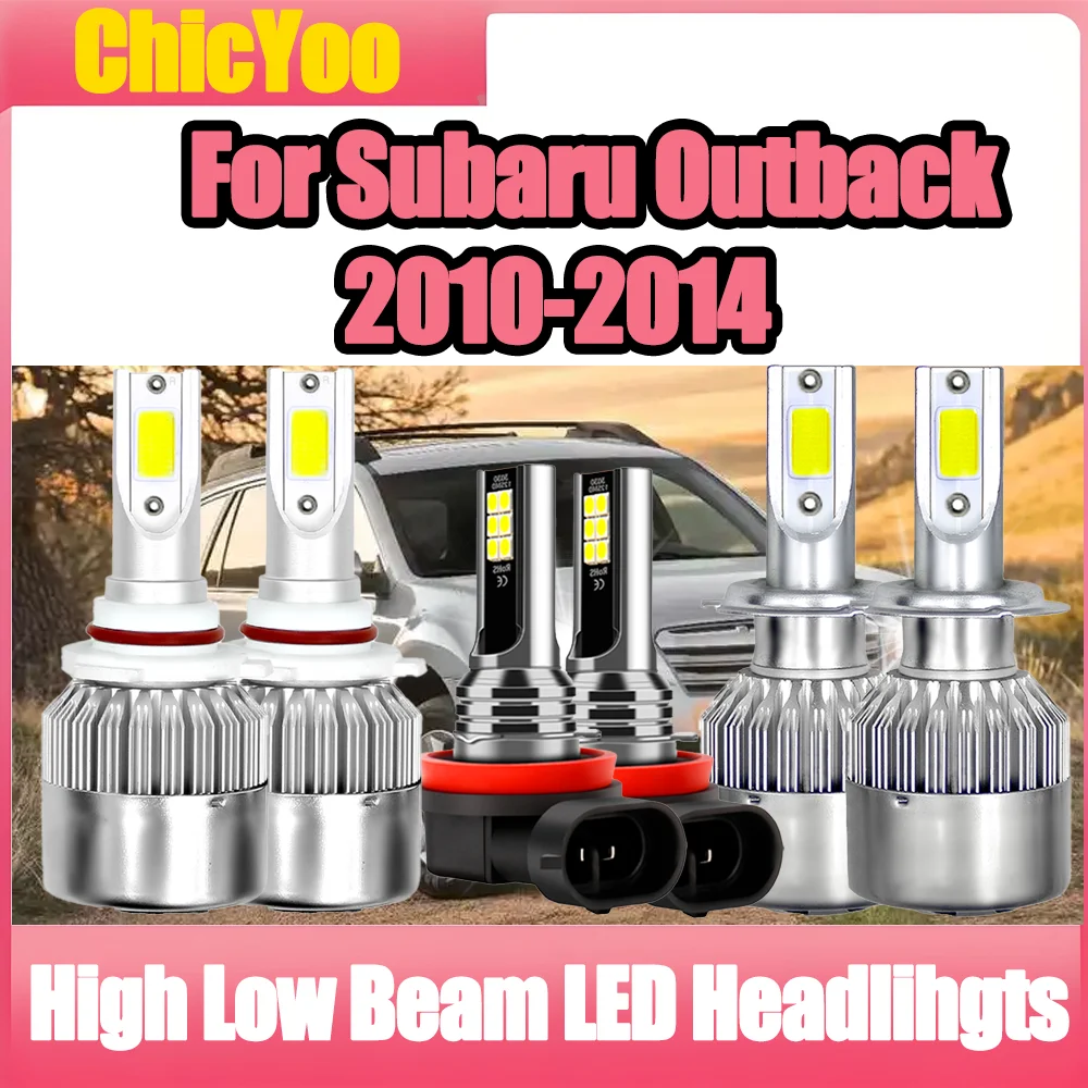 

9005 H7 Светодиодные фары 60000LM 360 Вт Автомобильные фары 12 В Противотуманные фары 6000K Супер белый для Subaru Outback 2010 2011 2012 2013 2014