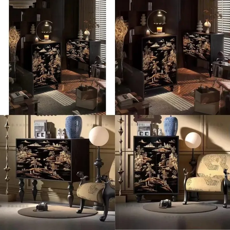 for Chinese living room hotel decoration wooden furniture wooden locker