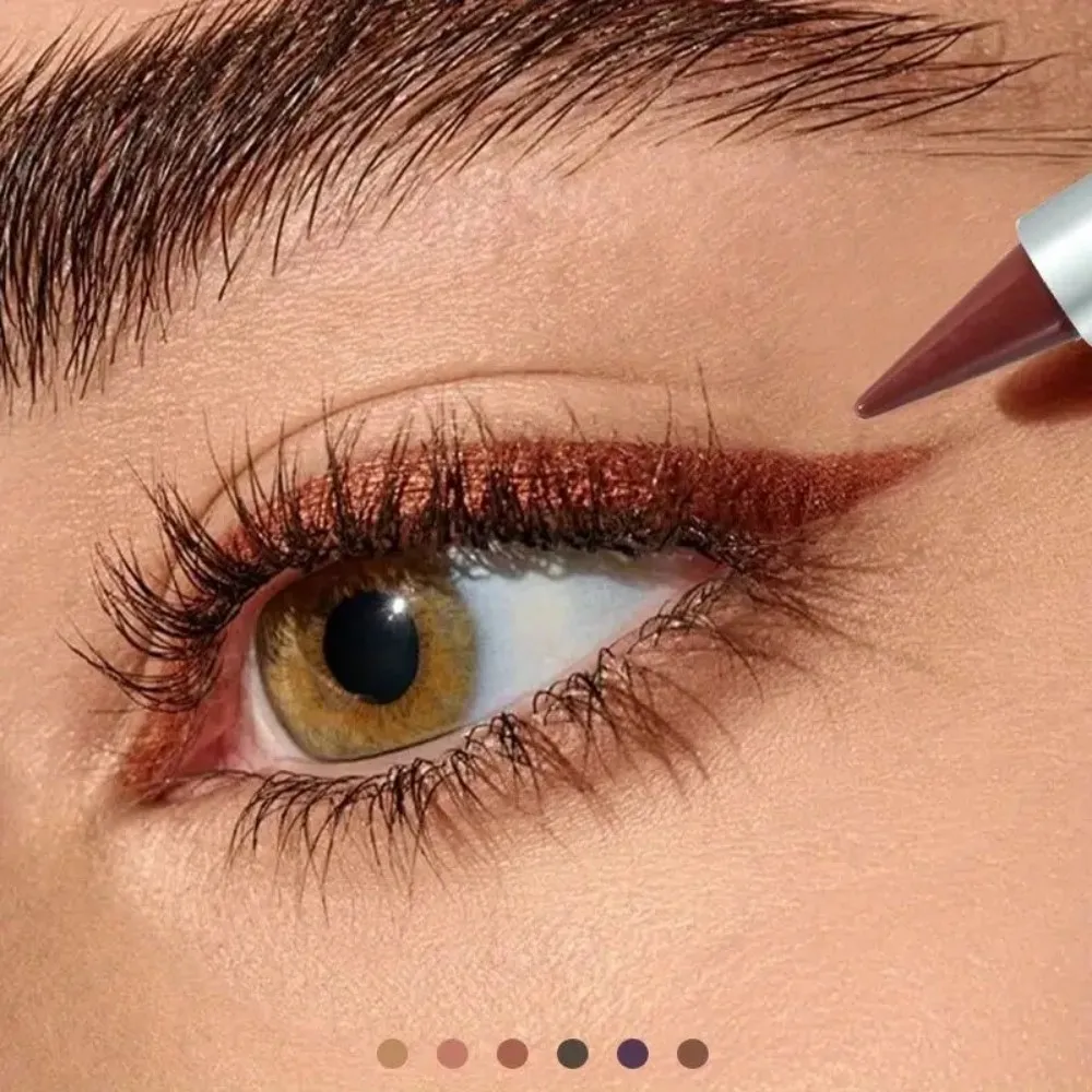 6色の防水アイライナーペン、長持ちする滑りにくいアイライナーペン、成熟した女性に適しており、毎日のメイクやパーティーのメイクに適しています。