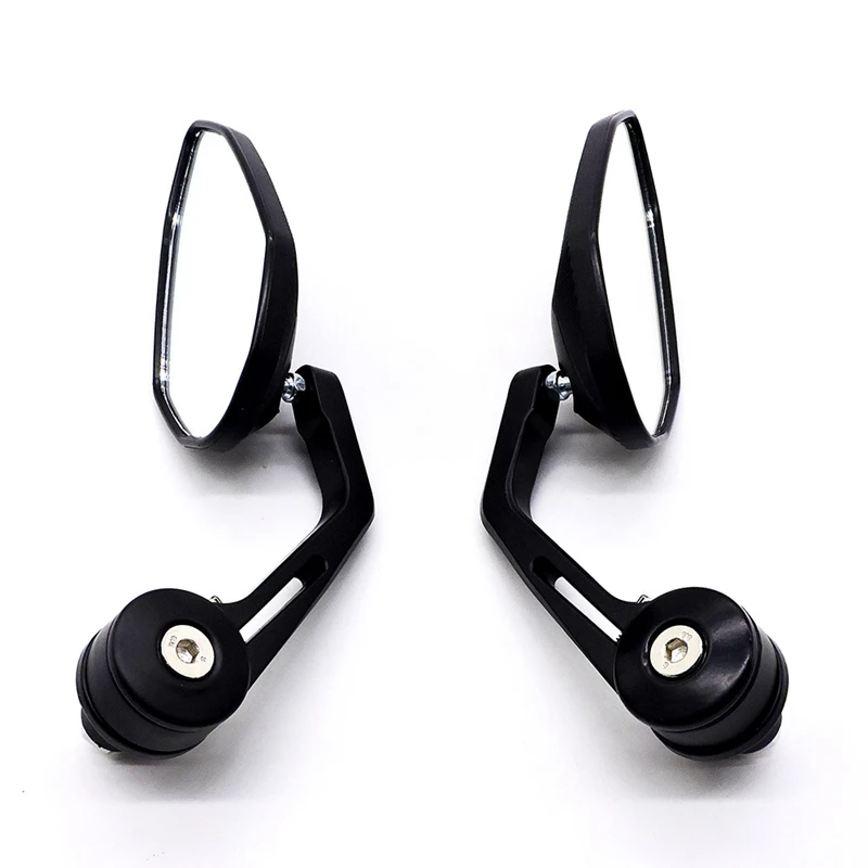 1Pair Motorcycle Handlebar Mirror 22MM Bar End Reversing Mirrors Reflective Mirrors For Yamaha Suzuki Ducati Kawasaki