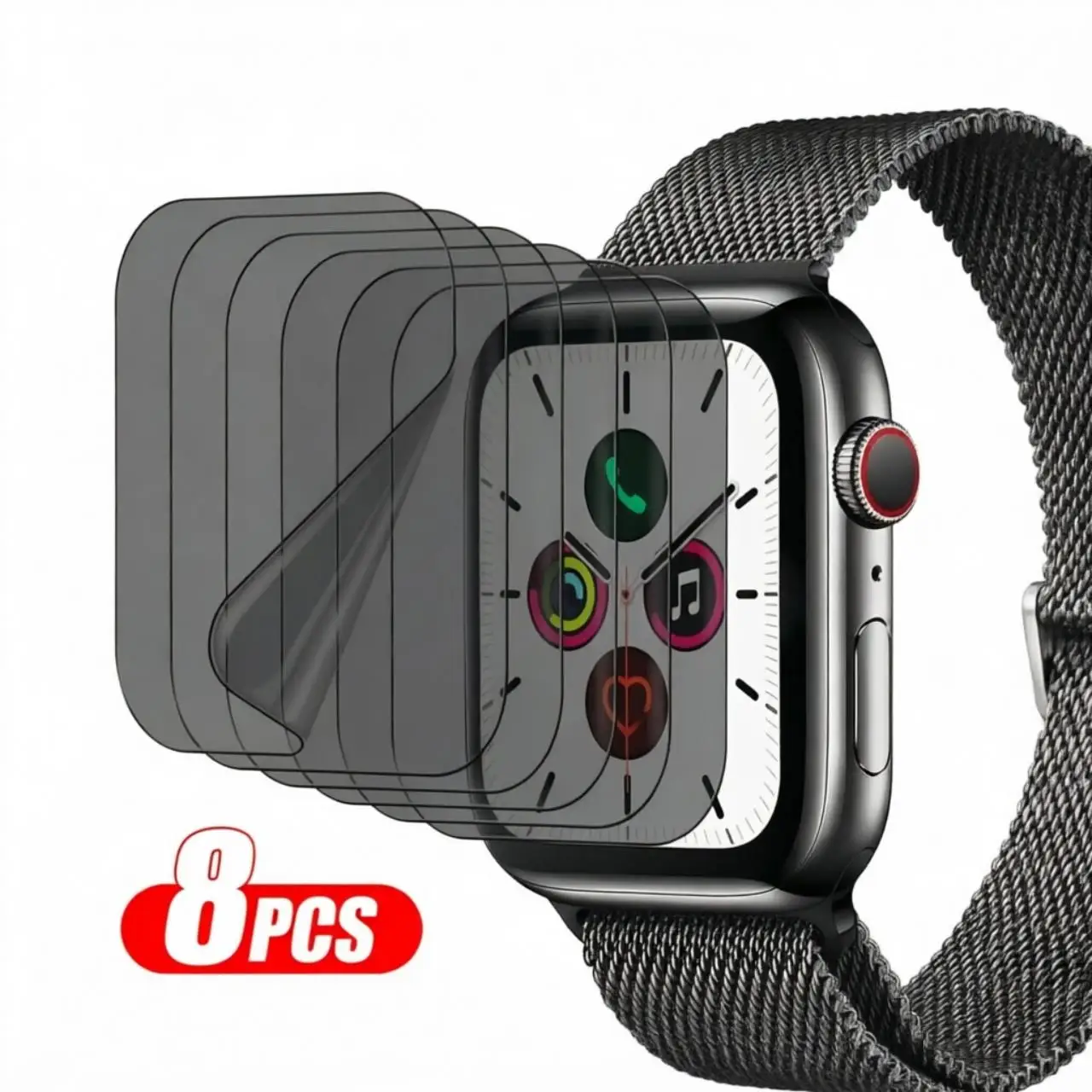 Película de hidrogel de privacidad para Apple Watch Ultra 3/2/1, Protector de pantalla para IWatch Series 11, 10, 9, 8, 7, SE, 6, 1-8 unidades