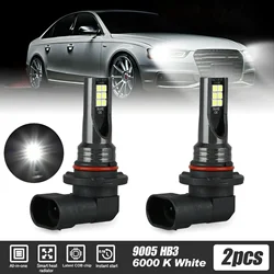 EURS 2pcs H8 H9  Led H11 9005 HB3 9006 HB4 Car 3030 12smd  Fog Headlight Bulbs 6000K White Auto Fog Lamp Day Running Light 12V