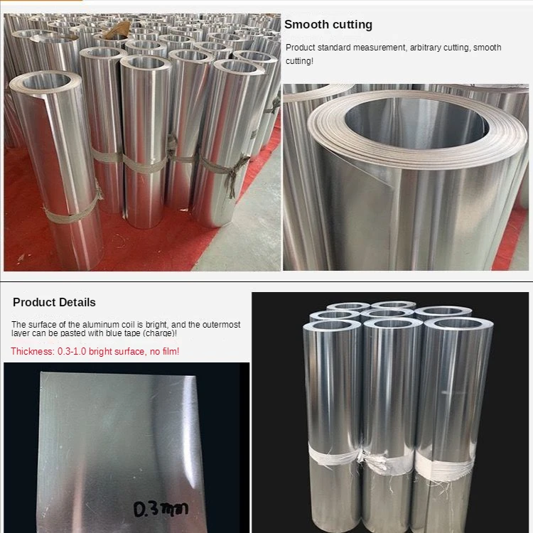 0,2 zu 1mm 50mm/100mm Breite Aluminium Blatt Aluminium Spule Dünne Blatt Dicke Rohr Isolierung Spule werbung Aluminium Platte