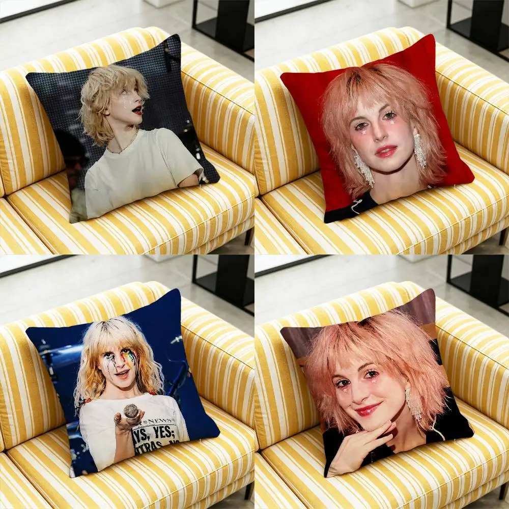 For Singer Hayley Williams Throw Pillow Cover Case Custom Decorative Pillowcase Accent Cushion Covers DIY