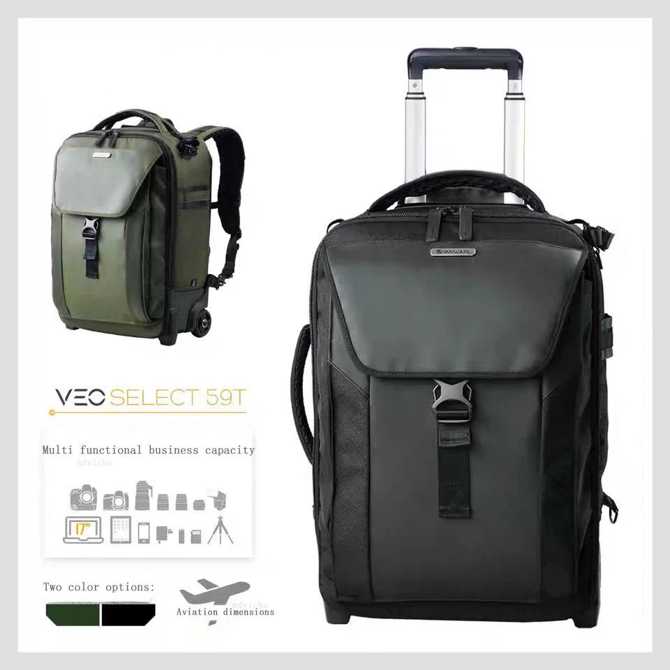 VEO Select T Photography Equipment Trolley Case Micro DSLR Professional Large Capacity Boarding Protection Long Focus Backpack