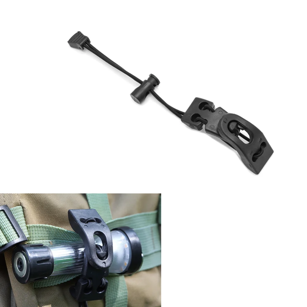 

Backpack tool clip, expansion strap clip - quick release elastic fixing buckle used to connect backpack equipment