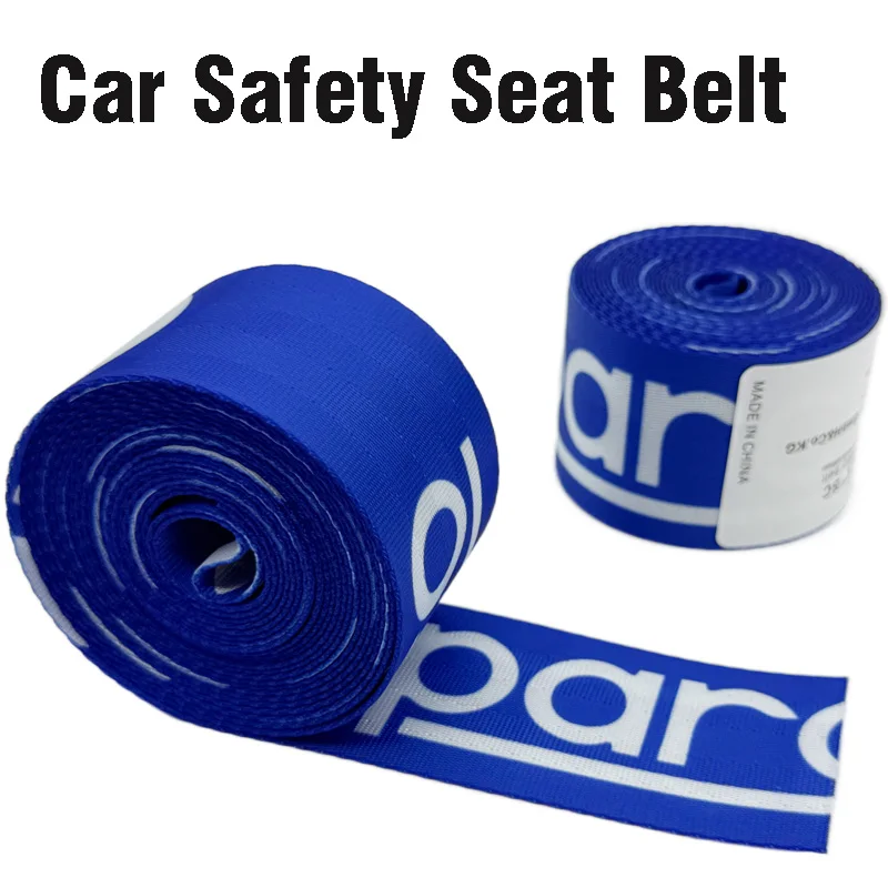 2pc Colorful Car Safety Belt universal Lap Belt Car Insurance Safety Belt High Strength Seat Belt Strap Car Modify Seat Belt