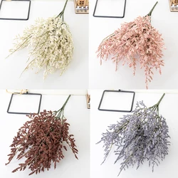 Rime Artificial Flower Foam Lavender Wedding Party Decoration Bouquet Room Garden Table Arrangement Fake Flower Plants