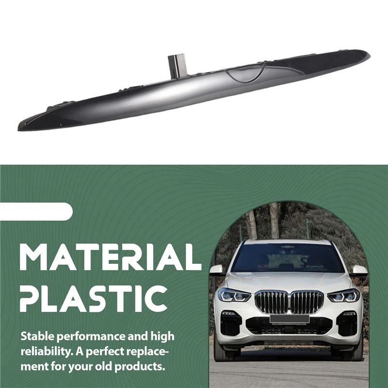 

AS-Car Boot Trunk Lid Licence Plate Handle Grip With Key Button Light For BMW X5 E53 2000-2006 Touring Rear Lid Handle Trim