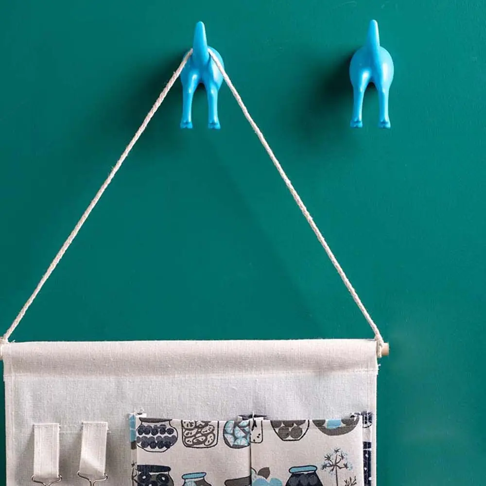 Bathroom Kitchen Key Toliet Clothes Self Adhesive Wall Mounted Key Holder Storage Rack Hanger