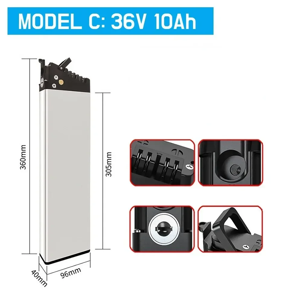 Aleaivy DCH-003/DCH-006 36V Akku 36V 10Ah 12Ah 14Ah 350W~600W Motorbatterie, für LO26 20LVXD30 MX01 LAFLY X3 JINGHMA R7 R5. 5