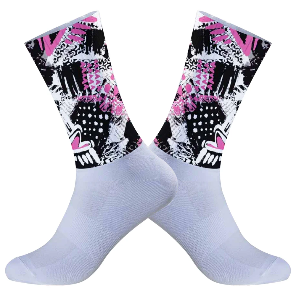 

2024 New Non-slip Breathable Bike Socks Men And Women Cycling Professional Socks Compression Sports Sock Fleet Racing Socks