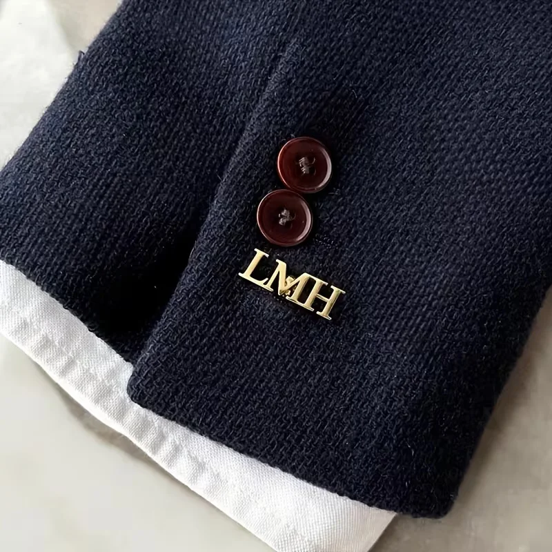Custom Name Initial Cufflinks for Men Stainless Steel Personalized Logo Nameplate Shirt Cuff Links Wedding Groom Groomsmen Gifts