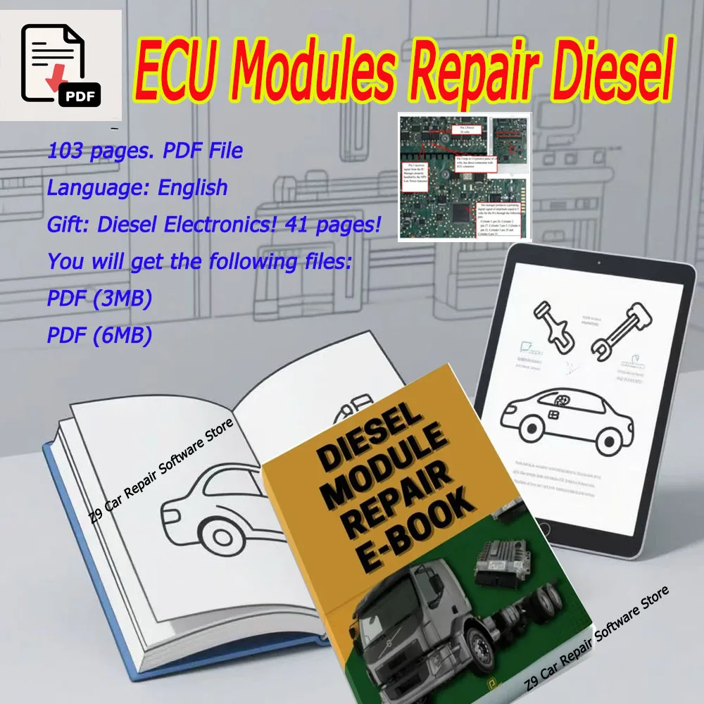 

2025 Diesel ECU Repair Electronics Modules for Ford Volvo Mercedes-Benz PLD Common Rail System Mapped Schemas PDF Diagnostic