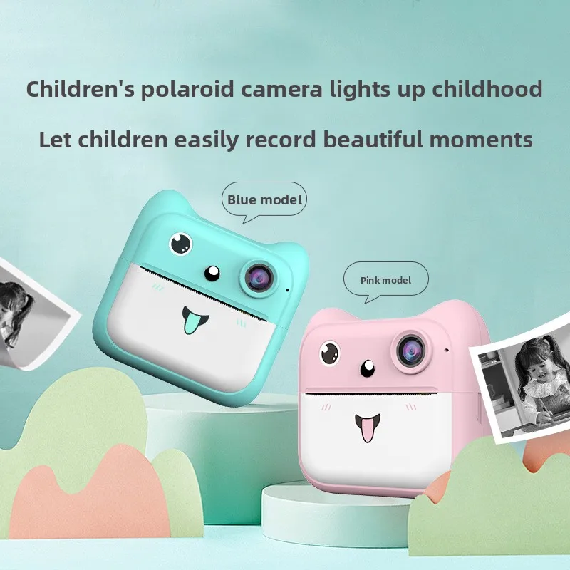 Cartone animato ad alta definizione con fotocamera digitale per bambini A25, può scattare foto, mini giocattoli per bambini, regali di compleanno