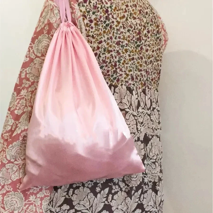 Pink Silky Sation Soft Package Bags Gifts Bags Briefs Pack Light Weight