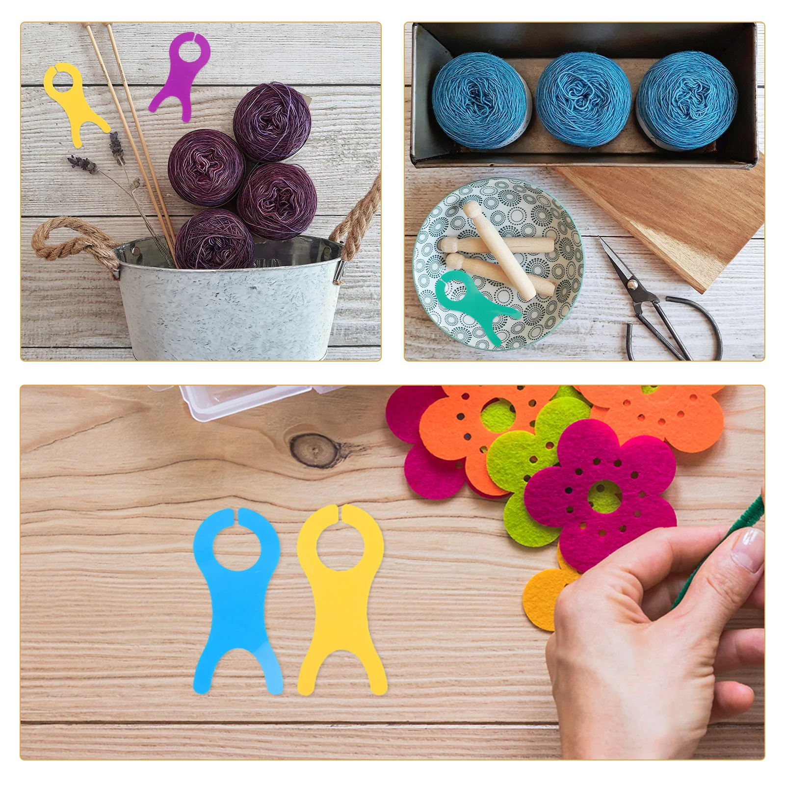 

30Pcs Fish Shaped Yarn Bobbins Multicolor Plastic Thread Organizer Winding Boards Portable Craft Tool DIY Weaving