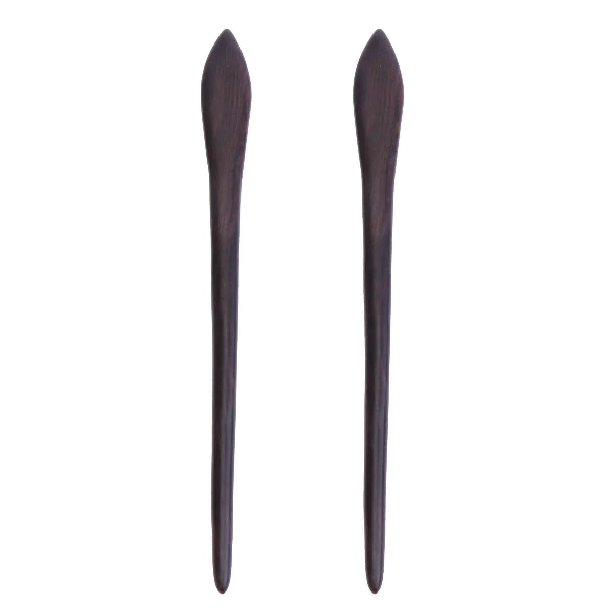 

2PCS Ebony Hairpin Retro Bun Clips Women Accessories Durable Wooden Vintage Traditional Chinese Ornaments Hair Styling Tools