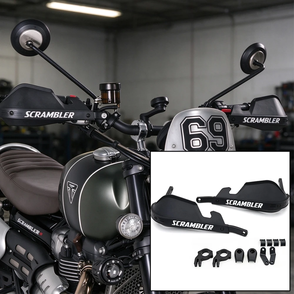 Motorcycle Handguard Guard Windshiel Handle Protective Cover For Triumph Scrambler1200 Scrambler900 Scrambler 900 1200 X XE XC