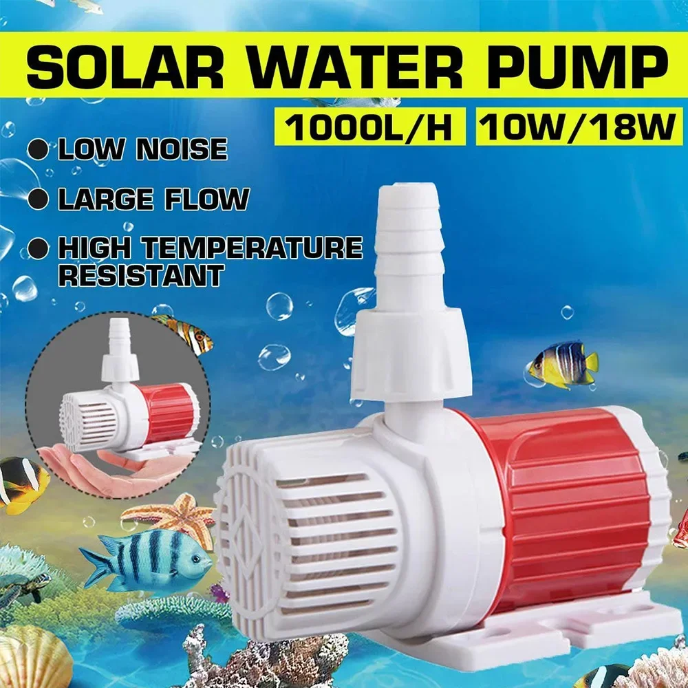 Pompa dell\'acqua sommergibile 1000L/H 10W DC 12V pompa dell\'acqua della fontana con sollevamento alto 16,4 piedi per la fontana dello stagno