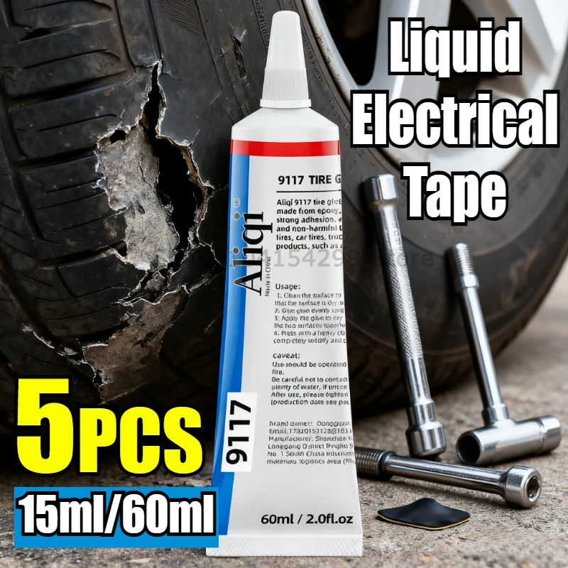 15/60ml Strong Fabric Glue Waterproof Strong Adhesive High Temp Data Cable Sealant Insulating Tape Headset Electrician Tape