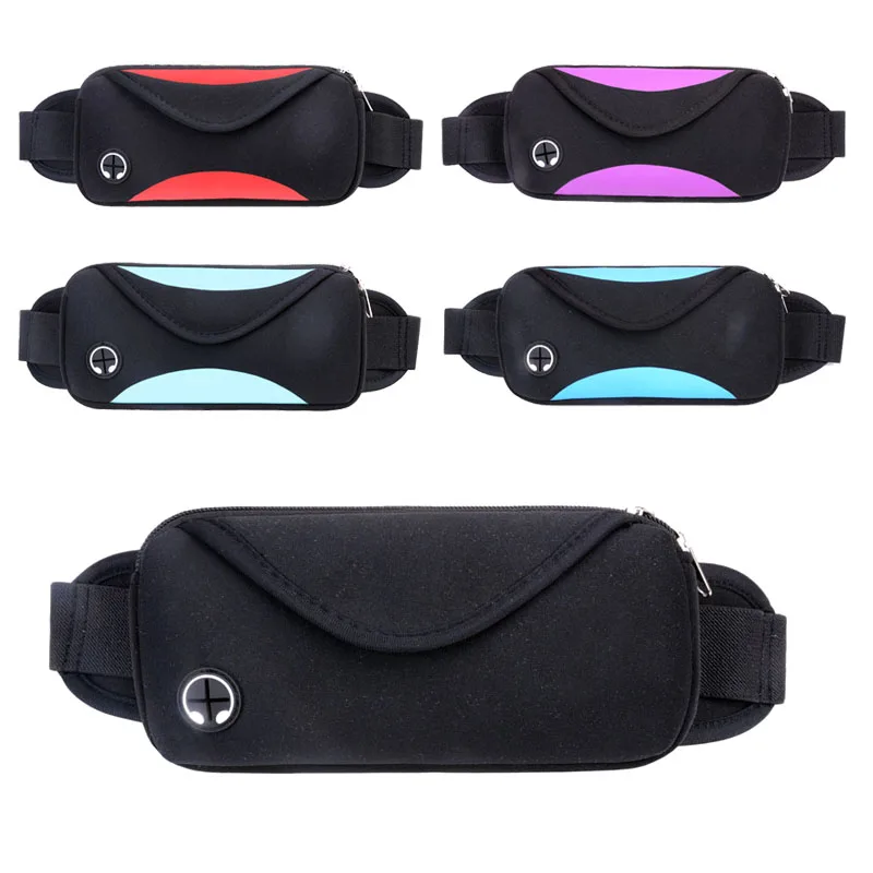 

Waist Bag Sport Running Waterproof Bags with Headphone Port Design Portable Buckle for Phones with Screens Below 6.2 Inches