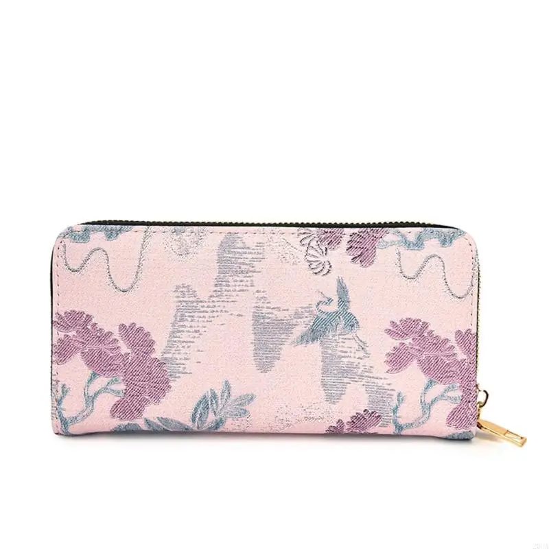 

Vintage Inspired Long Wallet Multiple Card Slots Practical PU Leather Compact Design 20CA