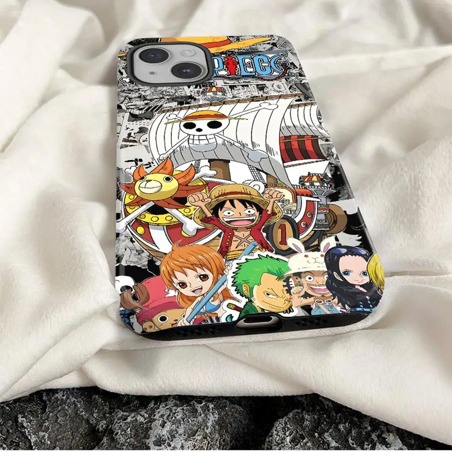 Case for iPhone 14 17 Air 15 Plus 13 16 Pro Max 12 11 XR X Hard Phone Cover One Piece Comics Luffy Thousand Sunny