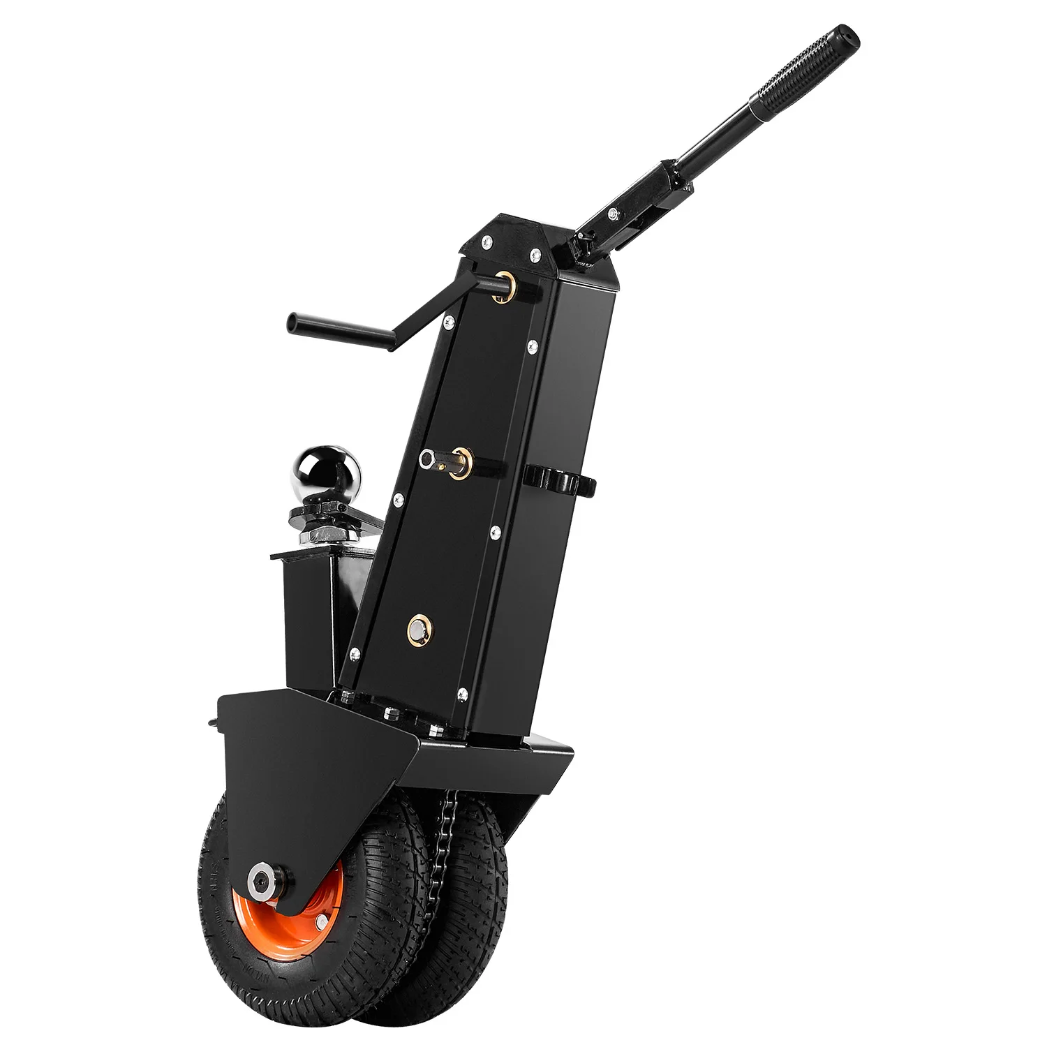 1000lbs Trailer Mover Dolly Manual or - Wrench Drive with 2in & 2-5/16in Replaceable Hitch Balls for Moving Boat