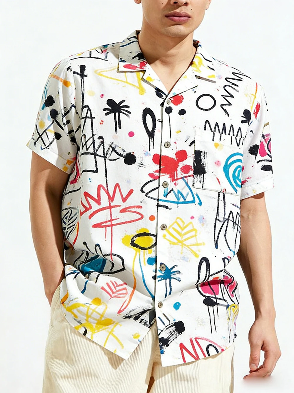 

2026 New Ethnic Men's Natural Pattern 3D Printed Shirt Hawaiian Tropical Long-sleeved Shirt Business Casual Clothing Men for You
