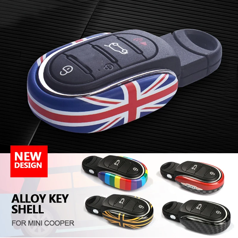 J C W Car Key Cover For coope r key cover keycase key chain For cooper F 55 F 56 F 57 F 54 F 60 alloy Material Car Styling