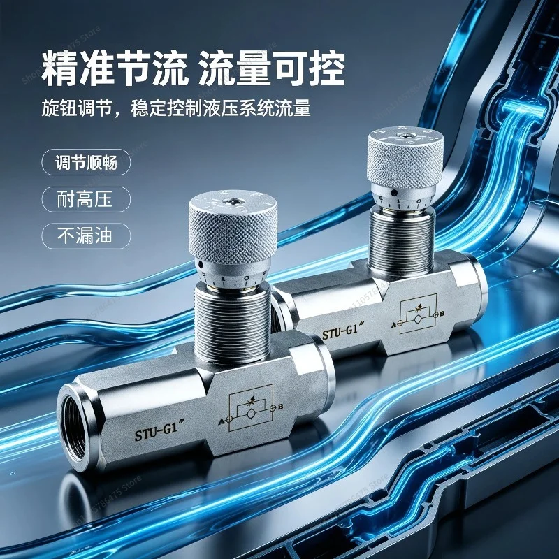 For STU Throttle Tube Hydraulic One-way, Cylinder Speed Regulation STB Two-way Throttle