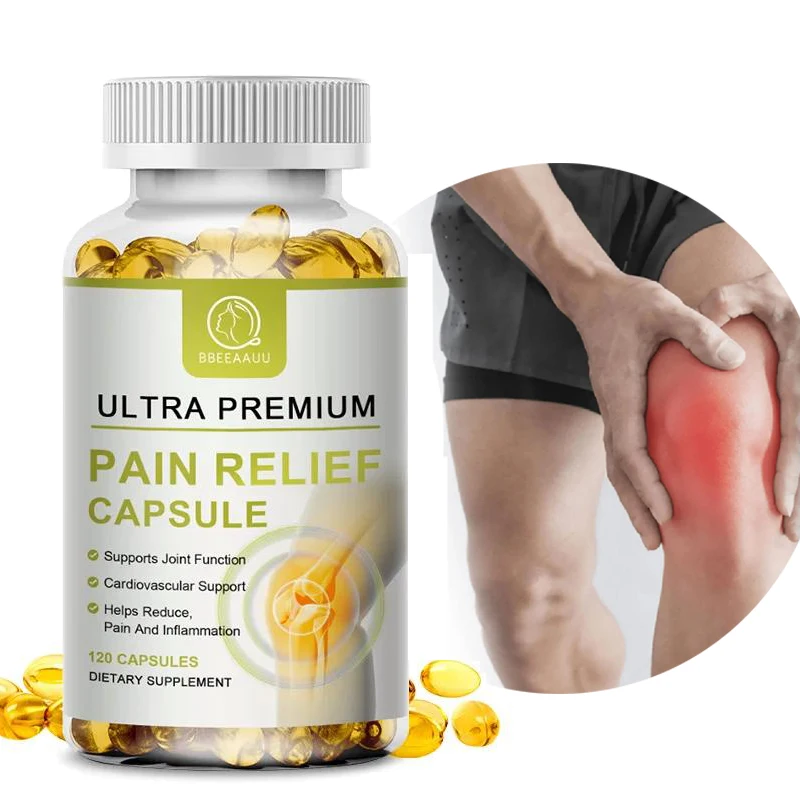 

BBEEAAUU Organic Curcumin Pain Relief Capsule for Joint Health Anti Inflammatory Knee Muscle Arthritis Counterpain Health