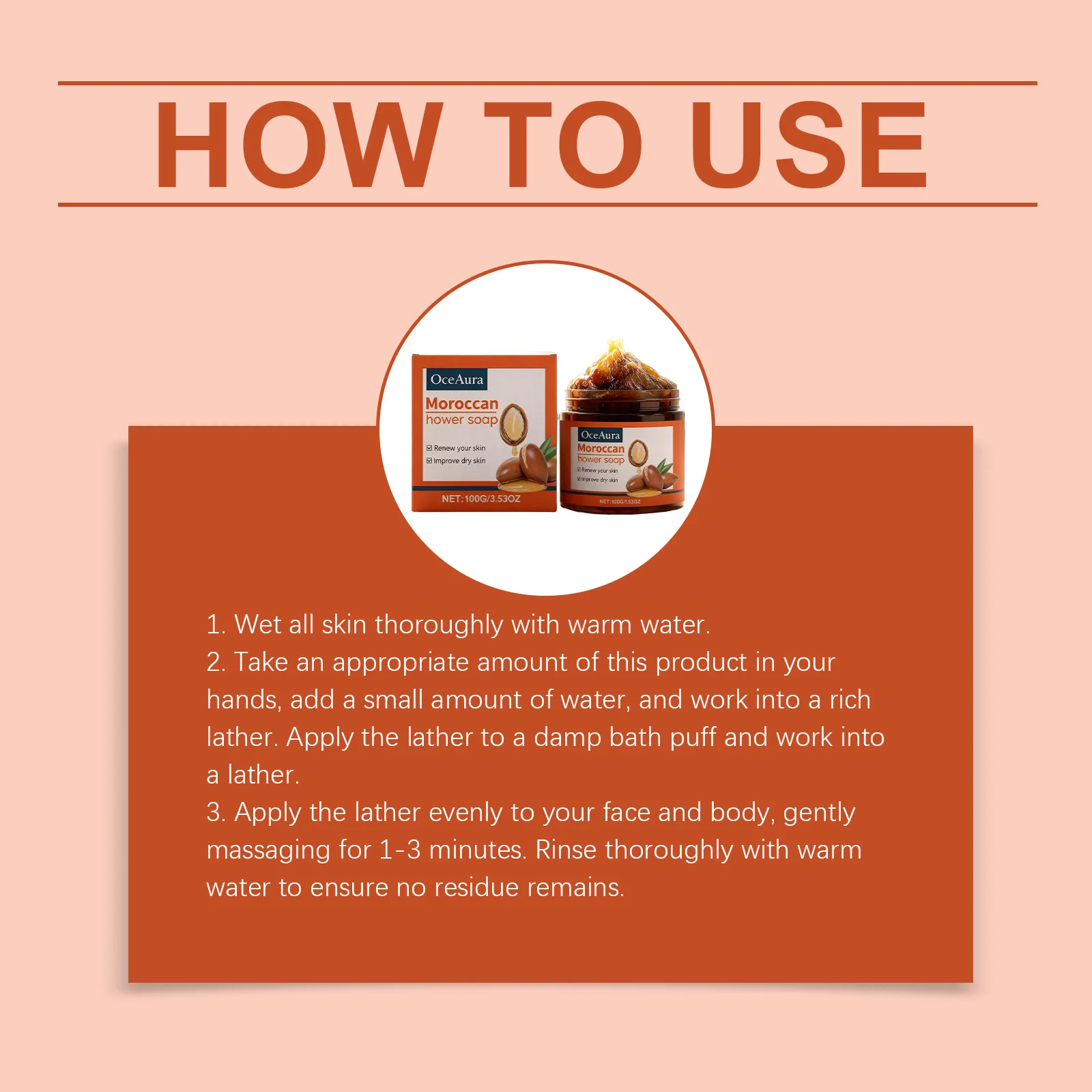 Moroccan Bath Soap For Deep Cleanse And Smooth Skin Body Wash_voghion.com