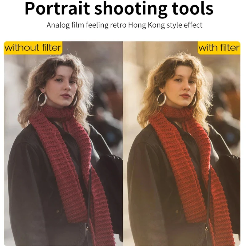 DSLR Camera Lens  Retro Soft Diffusion Filter Vintage Pro-Mist Warm Lens Filter Film Camera for Portrait Architecture Landscapes