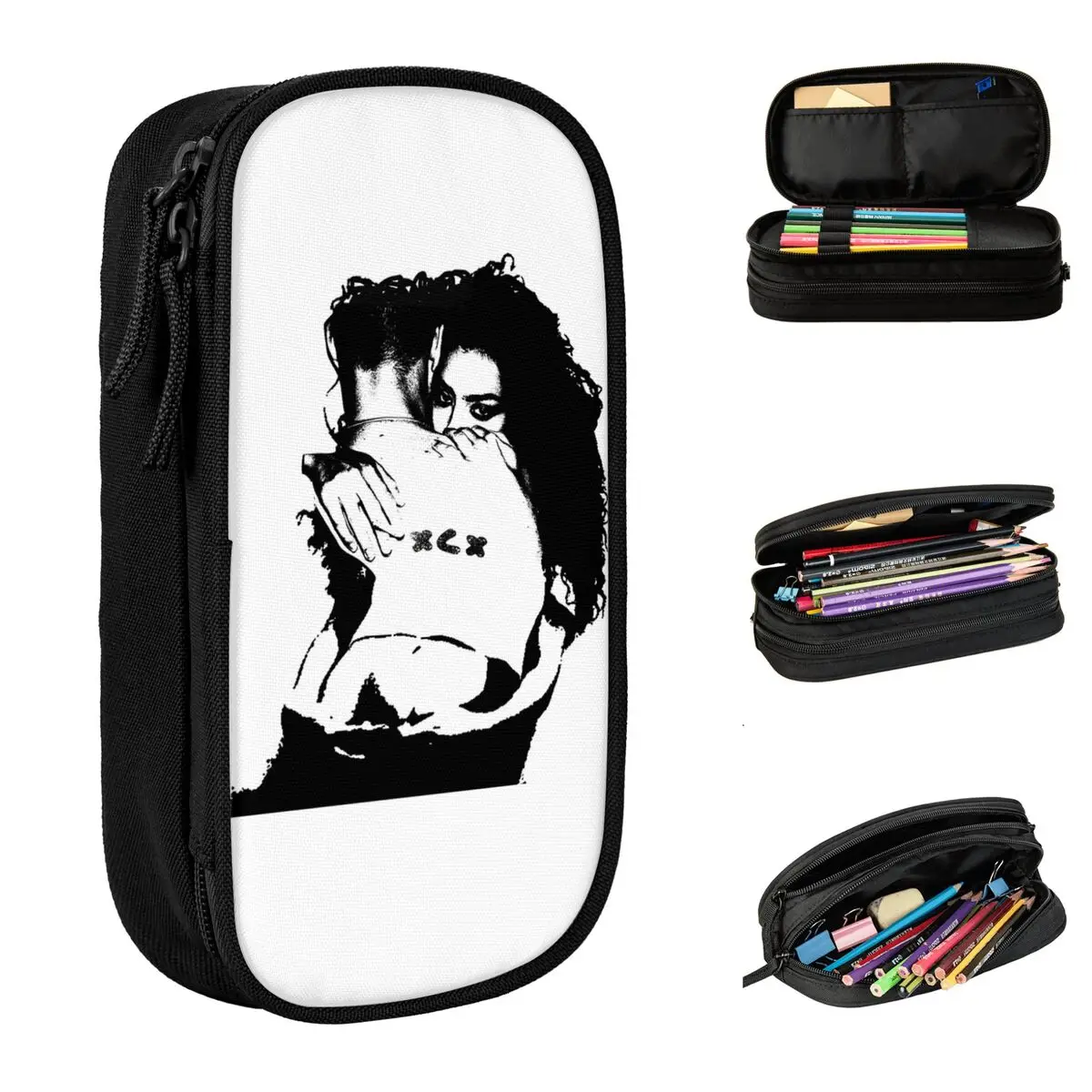 Punky Charli Xcx Singer 2024 Tour Pencil Cases Fun Pen Bag for Student Large Storage Students School Cosmetic Pencilcases