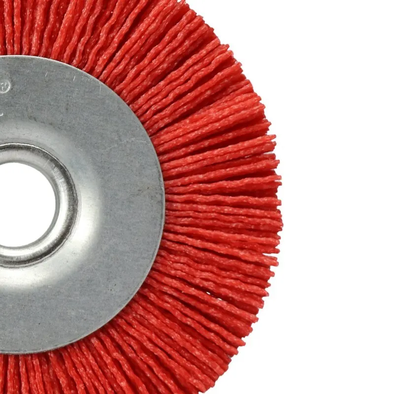 100mm Abrasive Nylon Wheel Brush For 2AS Key Cutting Machine Polishing Wheel Abrasive Wire Brush Wheel Locksmith Tools