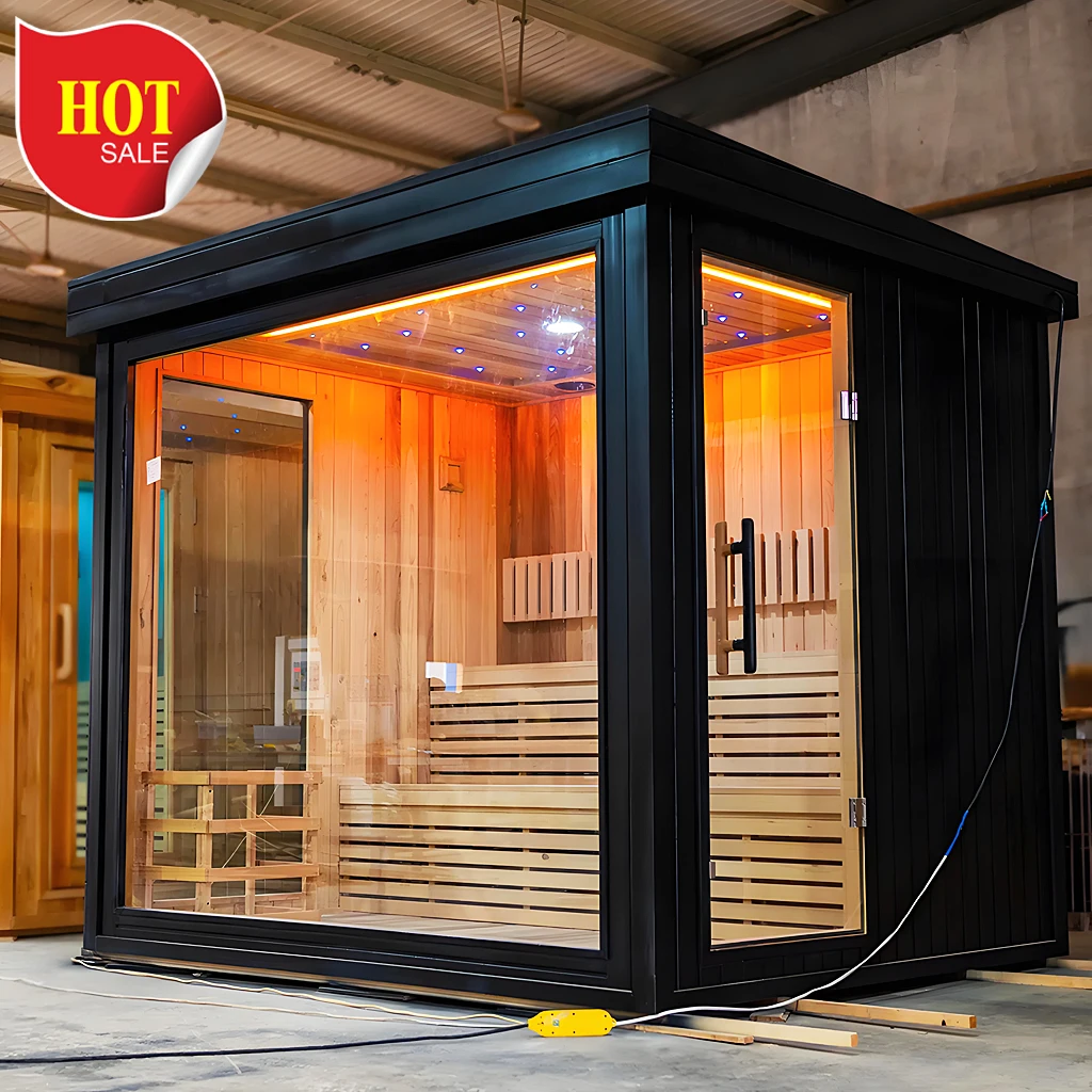 Outdoor Sauna Room Indoor High Temperature Steam Sauna Far Infrared Sweat Sauna Room