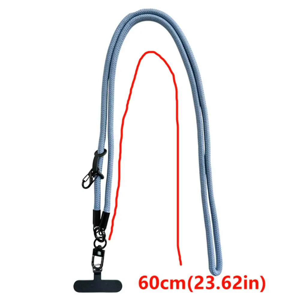 Smycz do telefonu na sznurku, zapobiegająca zgubieniu, długa smycz crossbody, uniwersalna odpinana smycz na szyję do telefonu, naszywka.