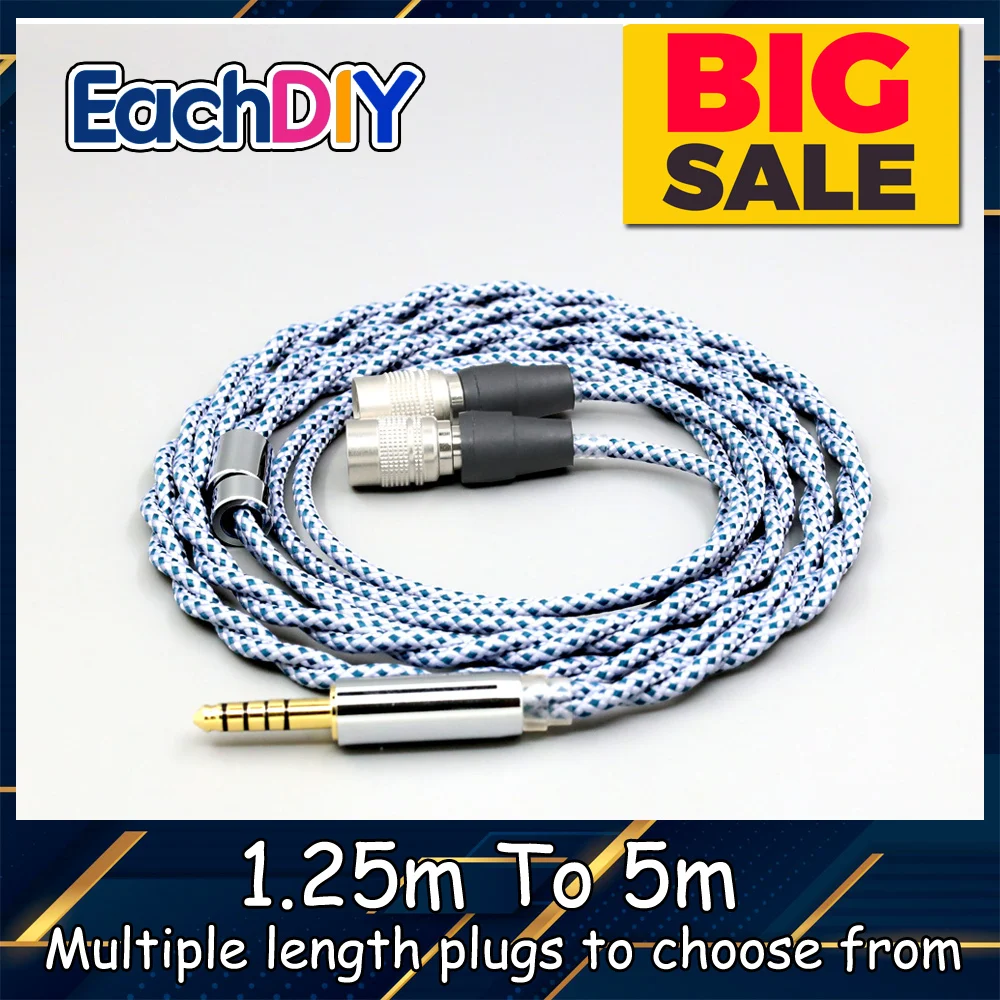 

99% Pure Silver Mix Graphene OCC Shielding Earphone Cable For Sivga SendyAudio Peacock LN008655