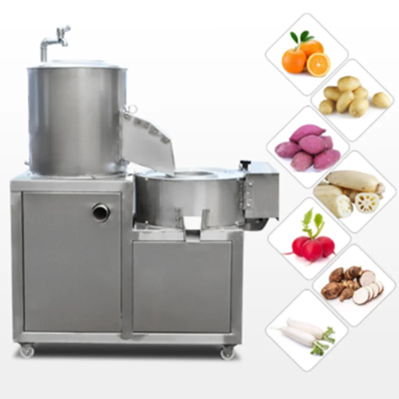 Commerical Potato Cutting Machine Peeler Cutter Fruit And Vegetable Washing Machine Electric Food Prossing Equipment